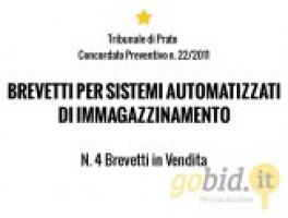 Brevetti per Sistemi Automatizzati - Conc. Prev. 22/2011 - Trib. di Prato - Vendita n.5