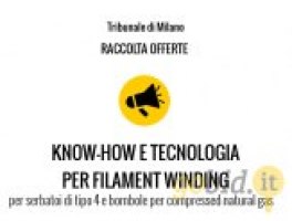 Sepma Srl - Know-How e Tecnologia per Filament Winding - Raccolta Offerte - Tr. di Milano