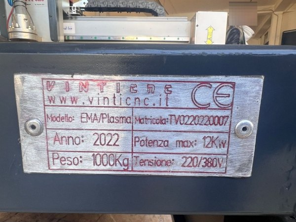 Pantographe pour découpe au plasma Vinti CNC - biens d'équipement provenant de leasing