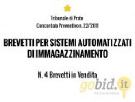 Brevetti per Sistemi Automatizzati - Conc. Prev. 22/2011 - Trib. di Prato - Vendita n.4