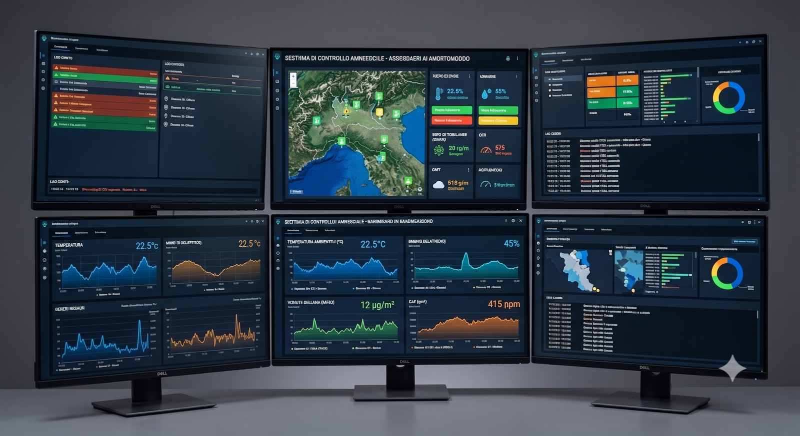 Environmental parameter control system - Software for monitoring environmental conditions - Judicial liquidation 228/224 - Court of Brescia