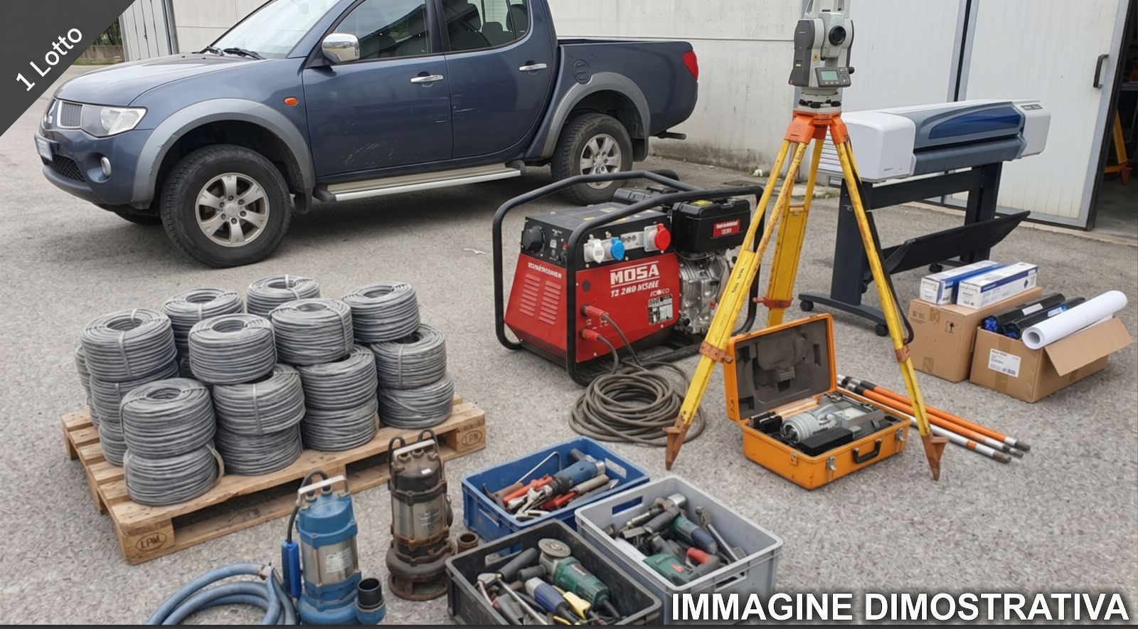 Atresadure da Cantiere e Pick-Up Mitsubishi - Liquidasion Coata Amministrativa n. 1/2022 - Tribunal de Catanzaro