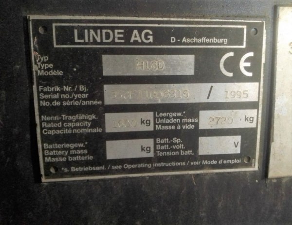 Carrello Elevatore Linde H16D -  Esec. Mob. n. 740/2020 - Trib. di Catania - Vendita 3