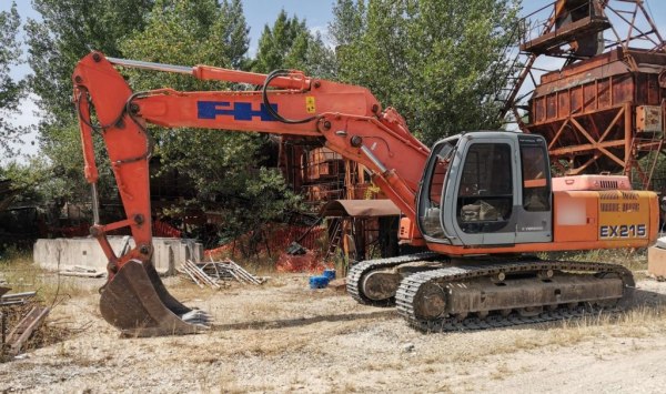 FIAT Hitachi excavator - Construction site fences - Bank. 26/2021 - Terni L.C.