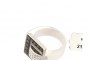 Bague Or Blanc 18 Carats - Diamants Blancs et Noirs 4