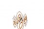 Anello Oro Bianco e Oro Rosa 18 Carati - Diamanti 0,82 ct 3