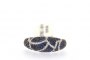 18 Carat White Gold Ring - Diamonds 0.25 ct and Sapphires 2