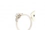 Anillo de Oro Blanco 18 Quilates - Diamante 0,32 ct - Diamantes 0,10 ct 2