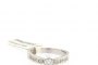 Bague Or Blanc 18 Carats - Diamant 0,27 ct - Diamants 0,22 ct 1