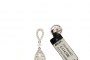 18 Carat White Gold Earrings - Diamonds 1.74 ct 1