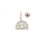 Orecchini Oro Bianco 18 Carati - Diamanti 0,32 ct - 0,40 ct - 0,08 ct 1