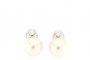 Boucles d'Oreilles Or Blanc 18 Carats - Diamants 0.50 ct - Perle d'Australie 2