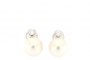 Boucles d'Oreilles Or Blanc 18 Carats - Diamants 0.50 ct - Perle d'Australie 2