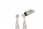 Boucles d'Oreilles Or Blanc 18 Carats - Diamants 1