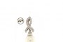 Pendientes Oro Blanco 18 Quilates - Diamantes - Perla de Australia 1