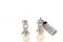 Pendientes Oro Blanco 18 Quilates - Diamantes - Perla de Australia 2