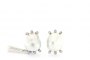 Boucles d'Oreilles Or Blanc 18 Carats - Diamants 0.30 ct - Perle d'Australie 2
