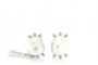 Pendientes Oro Blanco 18 Quilates - Diamantes 0.30 ct - Perla de Australia 2