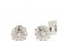 Pendientes Oro Blanco 18 Quilates - Diamantes 1.10 ct - Rosetón 2