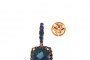 Boucles d'Oreilles Or Rose 18 Carats - Topaze 8.96 ct - Saphir 2.01 ct 1