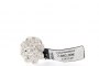 Boucles d'Oreilles Or Blanc 18 Carats - Diamants - Rosace 2