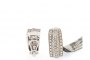 18 Carat White Gold Earrings - Diamonds 0.91 ct 4