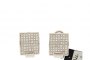 Boucles d'Oreilles Or Blanc 18 Carats - Diamants 1