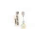 Boucles d'Oreilles Or Blanc 18 Carats - Diamants - Perle d'Australie 4