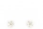 Boucles d'Oreilles Or Blanc 18 Carats - Diamants 0.51 ct - Rosace 1