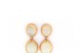 18 Carat Rose Gold Earrings - Chalcedony 3