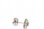 Pendientes Oro Blanco 18 Quilates - Diamantes - Flor 3