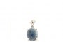 Boucles d'Oreilles Or Blanc 18 Carats - Diamants 0.17 ct - Saphir 2