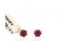 Boucles d'Oreilles Or Blanc 18 Carats - Rubis 1.30 ct 1