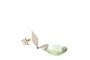 Boucles d'Oreilles Or Blanc 18 Carats - Diamants - Prasiolite 3