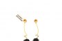 18 Carat Yellow Gold Earrings - Onyx 1
