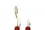 Boucles d'Oreilles Or Blanc 18 Carats - Diamants - Rubis 2