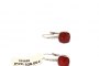Boucles d'Oreilles Or Blanc 18 Carats - Diamants - Rubis 3