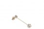Pendientes Oro Blanco 18 Quilates 3