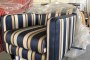 Blue Striped Armchair 2