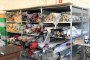 Rolls of Fabric, Shelving and Various 1