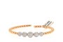 18 Carat White Gold Bracelet  and Rose Gold - Diamonds 0.60 ct 2