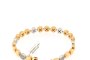 Bracelet Or Blanc et Or Rosa 18 Carat - Diamants 0,54 ct 3