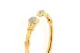 18 Carat Yellow Gold Bracelet - Diamonds 0.42 ct 1