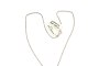 Necklace with Pendant - White Gold - Diamonds 1