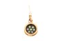 Rose Gold Pendant - Green Sapphire 2