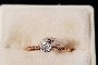 18 Carat Rose Gold Ring - Diamonds 0.05 ct 1