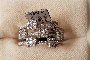 18 Carat White Gold Ring - Diamonds 1