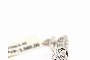 White Gold Earrings 18 Carat Rosette - Diamonds 0.37 ct - 0.92 ct 2
