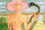 Francesco Mangiameli - De appel voor Adam De slang voor Eva - Schilderij 2
