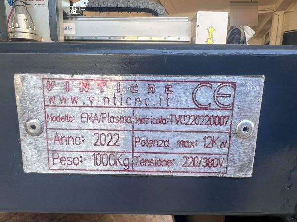 Pantografo per taglio al plasma Vinti CNC - beni strumentali provenienti da leasing - Vendita 3